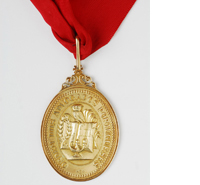 Medalha de ouro branca